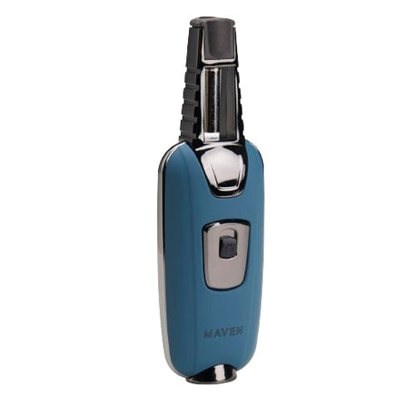 Maven Torch Armour in Midnight Green - Zinc Alloy Windproof Jet Flame Torch, Front View