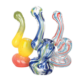 Mini Mind Melter Glass Sherlock Bubbler | 4.25" | Assorted Colors | 20ct Bundle