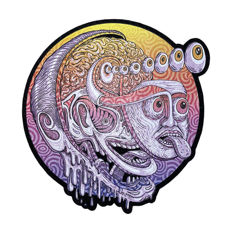 East Coasters 10" Psychedelic Dab Mat with vibrant, intricate artwork, perfect for home decor