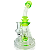 9" AFM Opal Stone Color Glass Dab Rig with Bent Neck and 14mm Female Joint