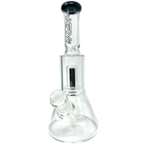 12" AFM Glass UFO Chamber Mini Beaker Bong in Black with Borosilicate Glass and Female Joint