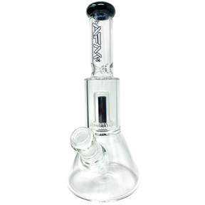 12" AFM Glass UFO Chamber Mini Beaker Bong in Black with Borosilicate Glass and Female Joint