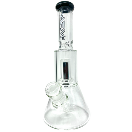 12" AFM Glass UFO Chamber Mini Beaker Bong in Black with Borosilicate Glass and Female Joint