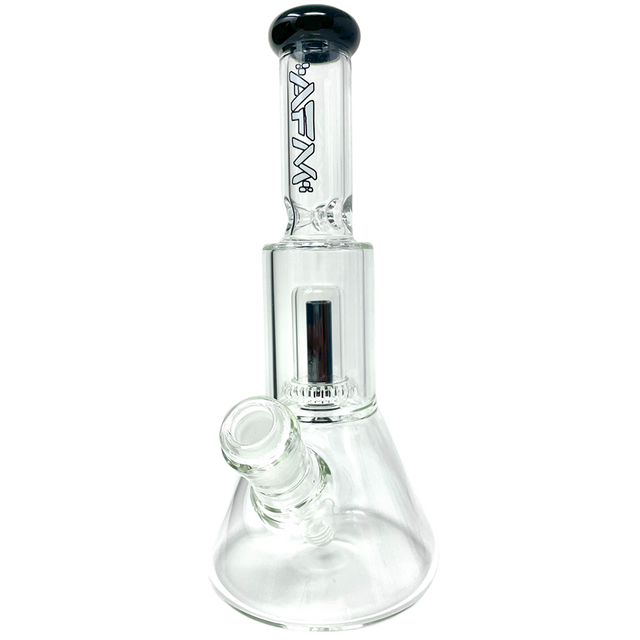 12" AFM Glass UFO Chamber Mini Beaker Bong in Black with Borosilicate Glass and Female Joint