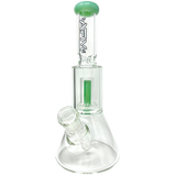 AFM Glass 12" UFO Chamber Mini Beaker Bong in Mint with Borosilicate Glass, Front View