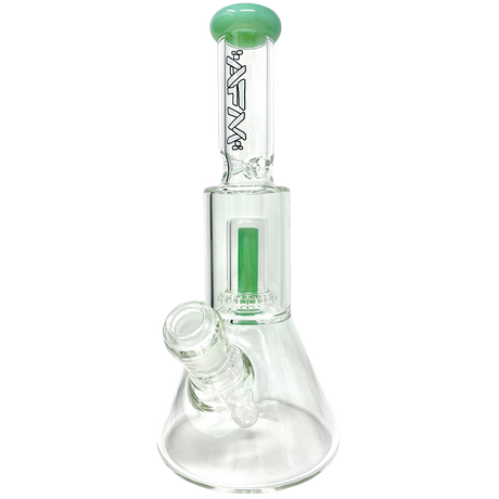 AFM Glass 12" UFO Chamber Mini Beaker Bong in Mint with Borosilicate Glass, Front View