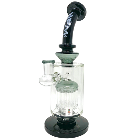 9" AFM Flex Double Color Arm Glass Dab Rig with Showerhead Perc and Bent Neck