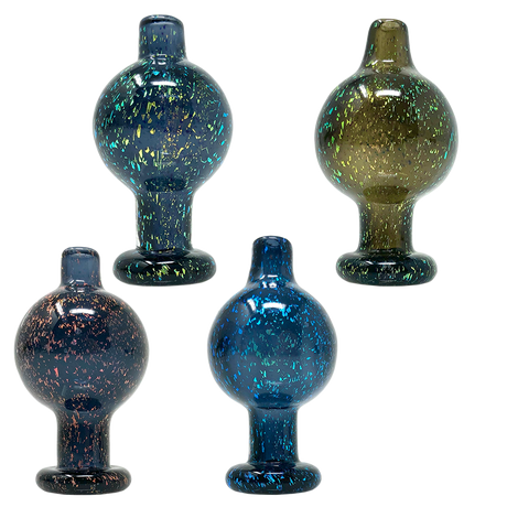 AFM Groovy Arm Perc Glass Dab Rigs with Quartz Bangers, Colored Glass, Side View