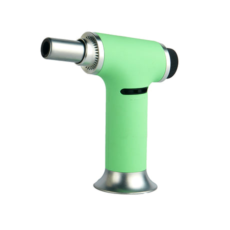 Maven Torch Turbo Single Jet Flame in Green, Precision Lock, ideal for dab rigs, front view on white background