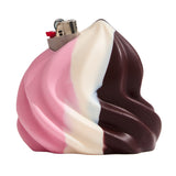 Edie Parker Soft Serve lighter holder, molded silicone design