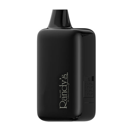 Randy's Inspo XL Vaporizer in Noir Black, front view on a seamless white background, featuring compact design