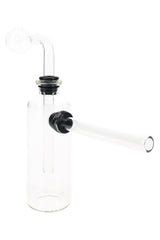 Clear Glass Bottle Oil Burner Bubbler “Lab Bottle” – 4″ – US-Made
