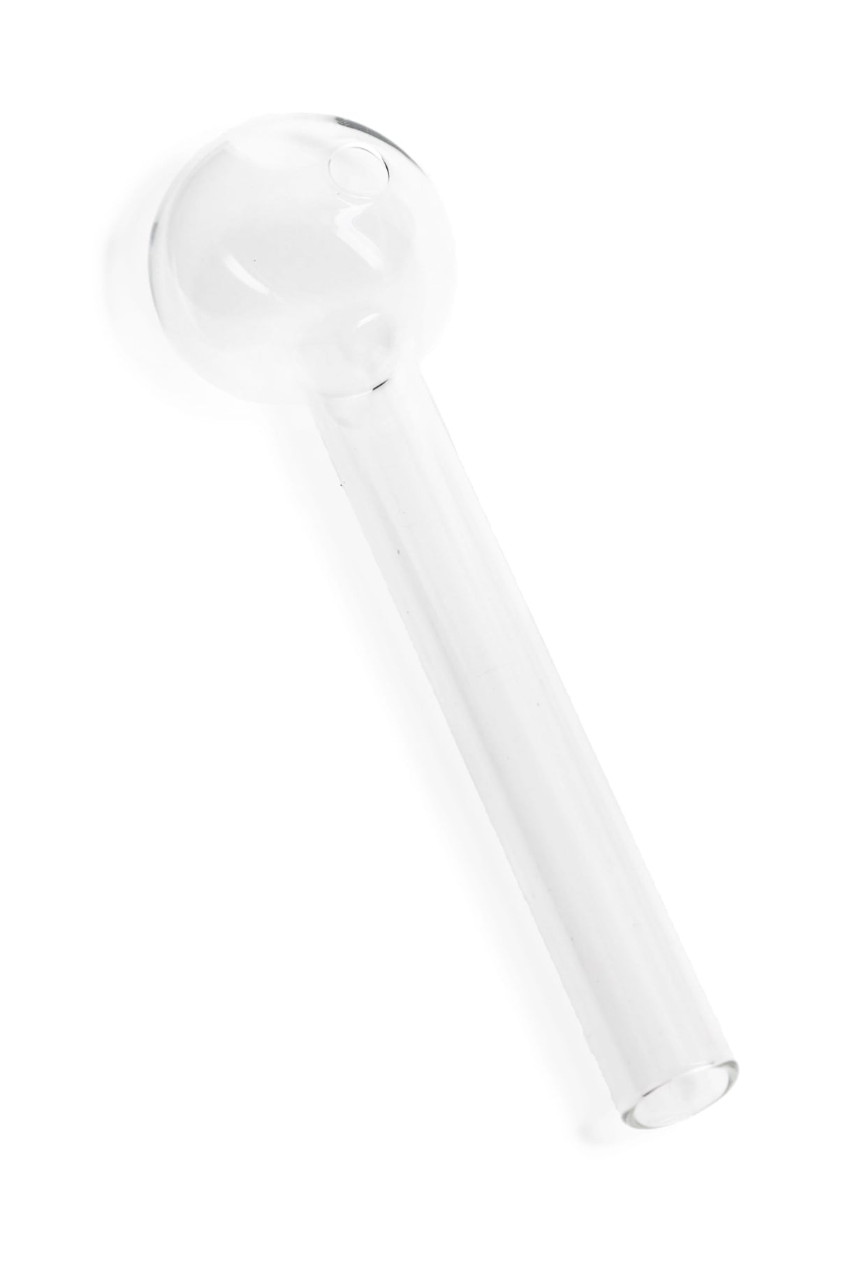 Clear Thin Glass Straight Oil Burner Pipe “Aroma Halo” – 4″ – US-Made