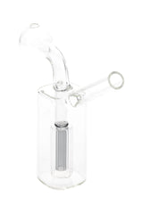 Clear Mini Glass Oil Burner Rig “Pocket Perc” – 3″ – Assorted Colors