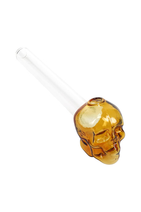 Glass Skull Oil Burner Pipe “Bone Chiller” – 5″