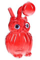 Glass Owl Oil Burner Rig “Hoot Scout” – 4″ – Assorted Colors