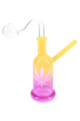 Leaf Design Oil Burner Rig “Leaf Lift” – 5″ – 14.5 mm Female – Assorted Colors