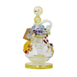 Cheech Glass 10.5" Shark Attack Rig with intricate design, front view on white background