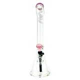 MAV Glass 18" Bent Neck Beaker Bong with Maze Accent and 9mm Thick Borosilicate Glass