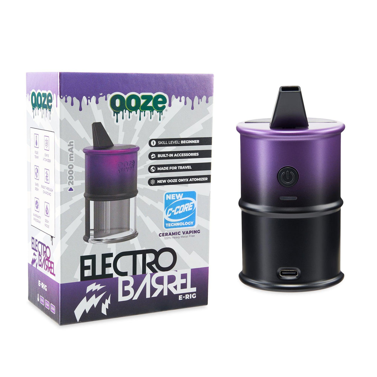 Ooze Electro Barrel Electric Dab Rig | 2000mAh