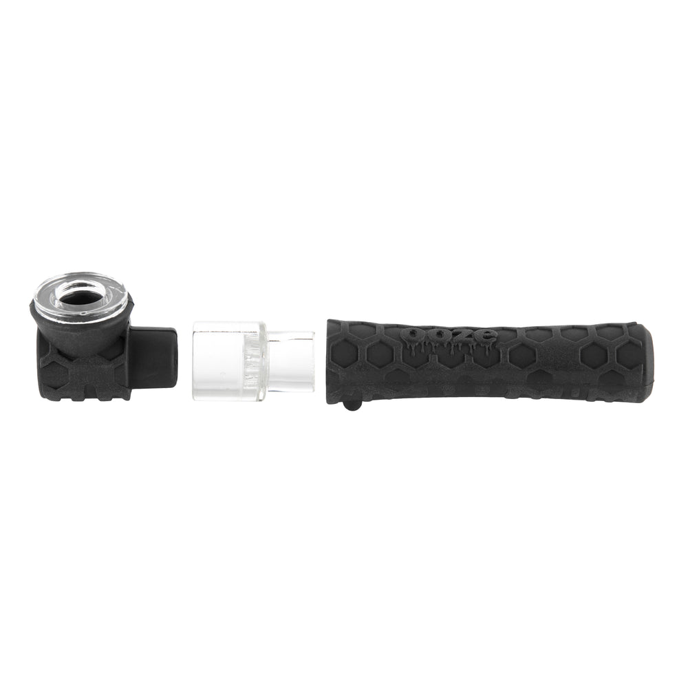 Ooze Piper 2-in-1 Silicone & Glass Hand Pipe & Chillum – Assorted Colors