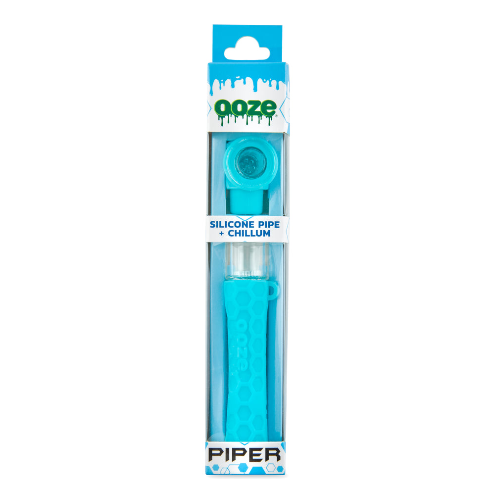 Ooze Piper 2-in-1 silicone and glass hand pipe and chillum