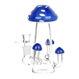 Old School Toadstool Glass Water Pipe | 6" | 14mm F | Colors Vary