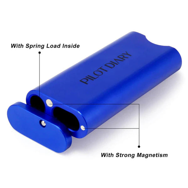 PILOT DIARY Portable Metal Dugout w/ Magnetic Lid & One Hitter