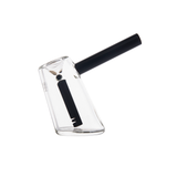 MJ Arsenal Fulcrum Bubbler in Onyx - Angled Side View on Seamless White Background