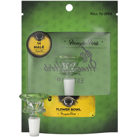 Honeybee Herb Flower Bowls (Green Line)