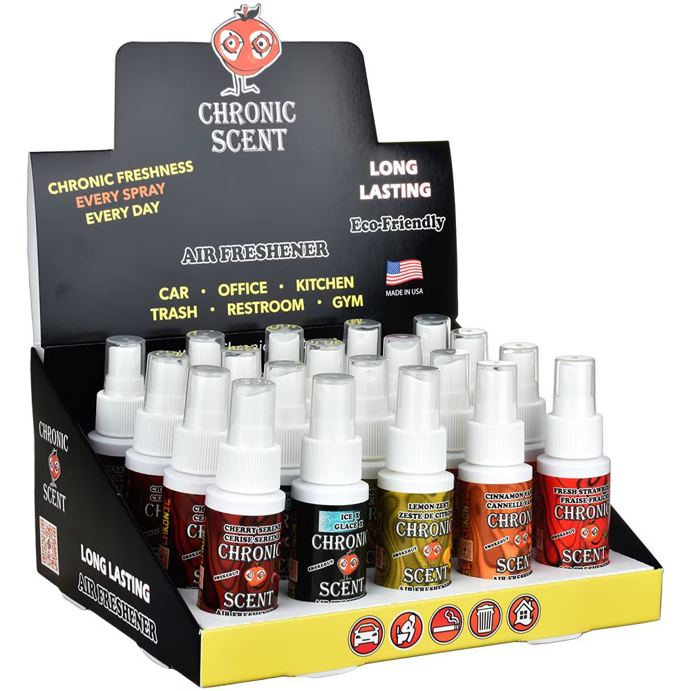 Orange Chronic Scent Air Freshener Spray | 2oz | Assorted Scents | 20ct Display