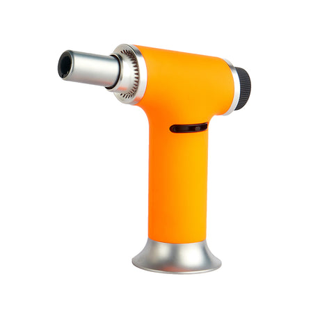 Maven Torch Turbo Single Jet Flame in Orange with Precision Lock, Front View on White Background