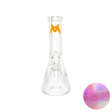 MAV Glass 12" Classic Beaker Bong with 9mm Thick Borosilicate Glass, Front View on White Background