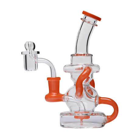 Human Grade Stubby Klein Glass Recycler Dab Rig