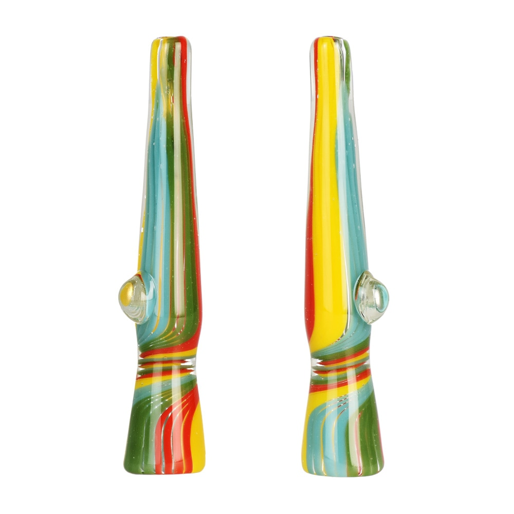 Over The Rainbow Glass Chillum | 4.25"