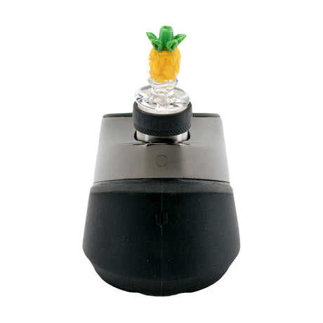 Empire Glassworks Pineapple Carb Cap, Heady Borosilicate Glass, Front View on Puffco Peak