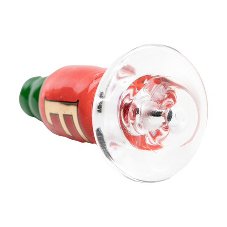 Empire Glassworks Sriracha Bottle Glass Carb Cap for Puffco Peak, Front View