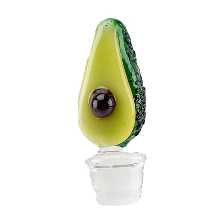 Empire Glassworks Avocadope Glass Carb Cap for Puffco Peak Pro, Novelty Design, Front View