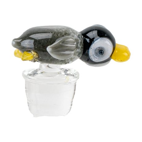 Empire Glassworks Penguin Puffco Peak Pro Carb Cap, Borosilicate, Portable, Front View