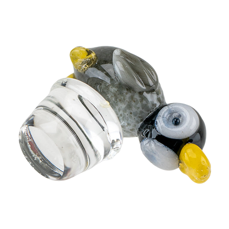 Empire Glassworks Penguin Puffco Peak Pro Carb Cap, Borosilicate, Side View