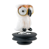Empire Glassworks Owl Puffco Peak Pro Glass Carb Cap, Front View, Borosilicate