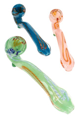 Striped Frit Sherlock Glass Pipe Frit Wizard 6.5 inch alternate view