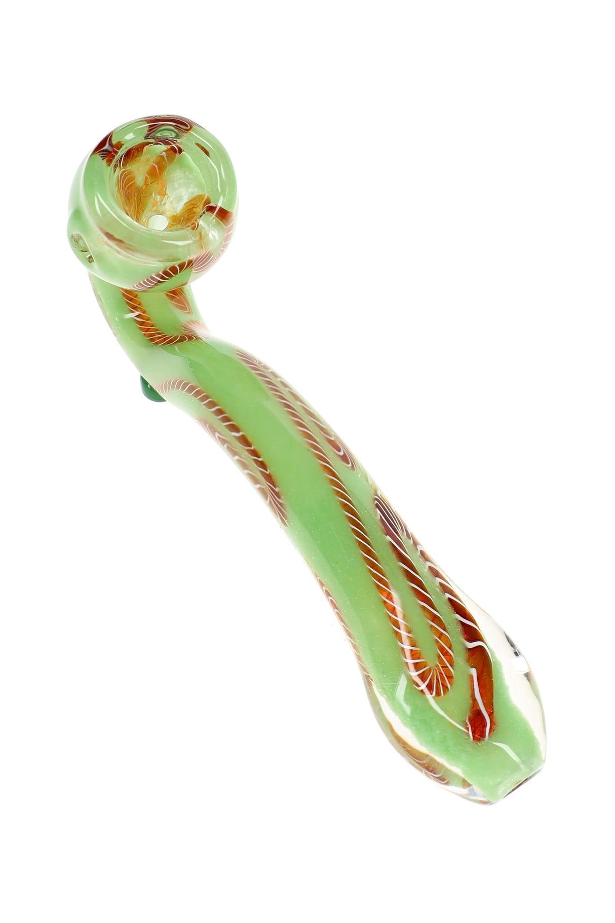 Striped Frit Sherlock Glass Pipe Frit Wizard 6.5 inch