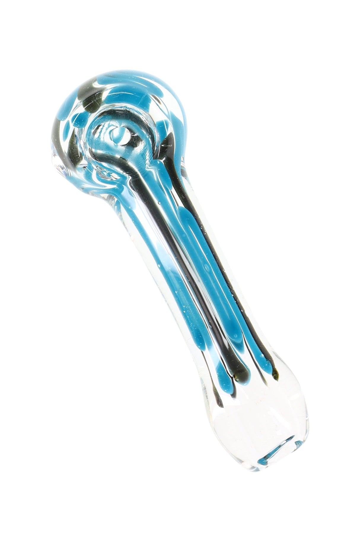 Small Striped Glass Hand Pipe “Mini Drip” – Assorted Colors
