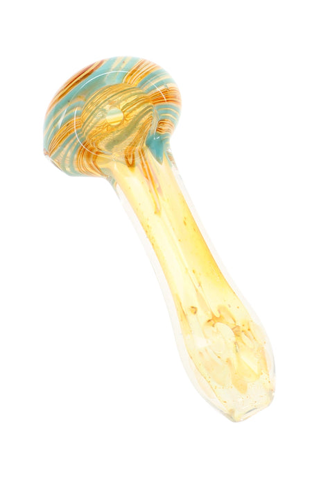Color-Changing Striped Spoon Pipe Marble Mini 3.5 inch