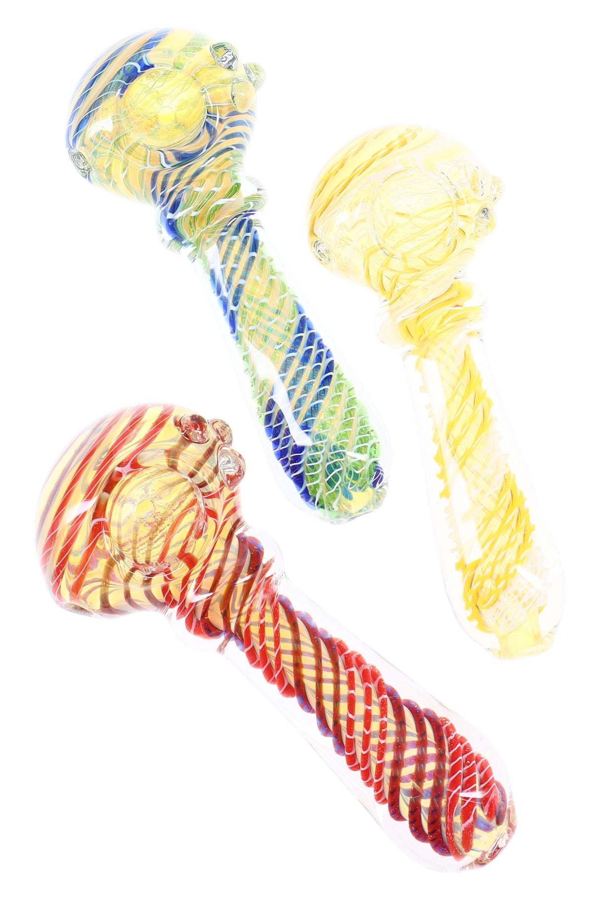 4″ Color-Changing Spiral Spoon Pipe with Ring Grip