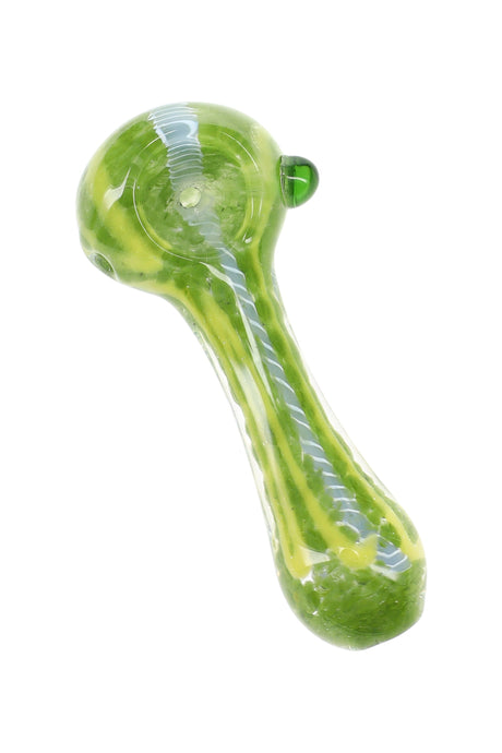 Colorful Squiggle Frit Spoon Pipe Squiggle Pop 3.5 inch