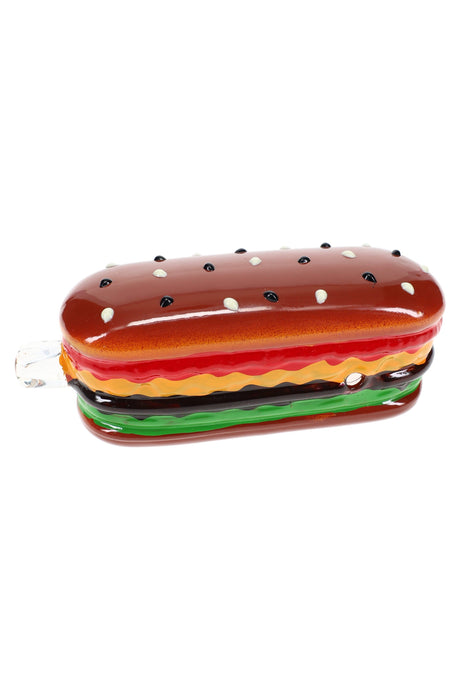 Glass Sandwich Hand Pipe “Deli Bite” – 5″