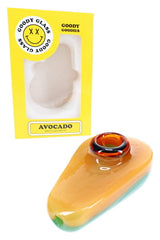 Goody Glass Avocado Hand Pipe – 4.5″