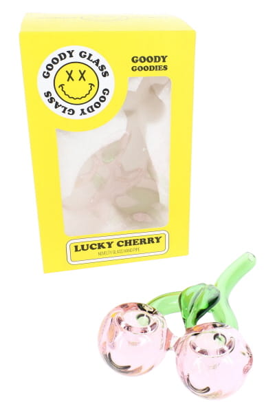 Goody Glass Lucky Cherry Hand Pipe – 4.5″
